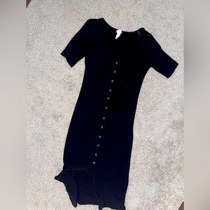 Midi black dress